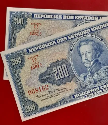 Nota de 200 Cruzeiros (1962) - República dos Estados Unidos do Brasil