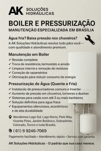 Boiler e Aquecedor Solar manutenção e instalação 