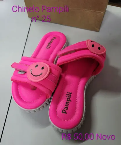 Chinelo Pampili Infantil Feminino - Número 25