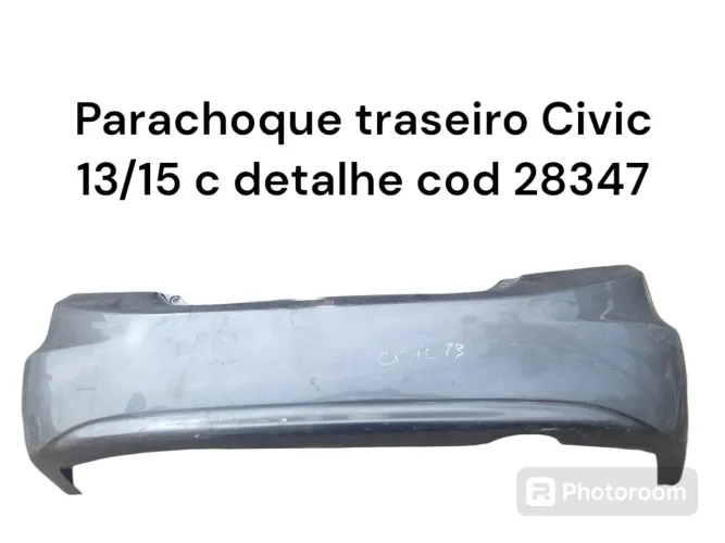 Parachoque traseiro Civic c detalhe 