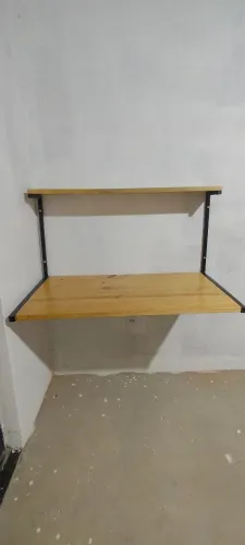 Mesa de Parede em Madeira e aço 