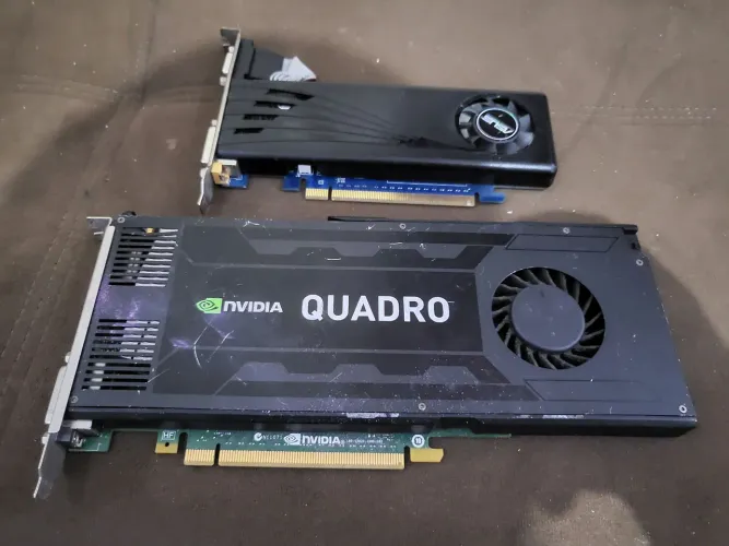Placa de vídeo Nvideo e Asus