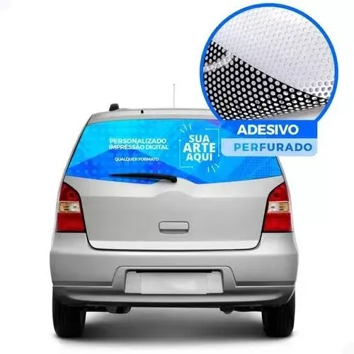 Adesivo Perfurado Para Carro