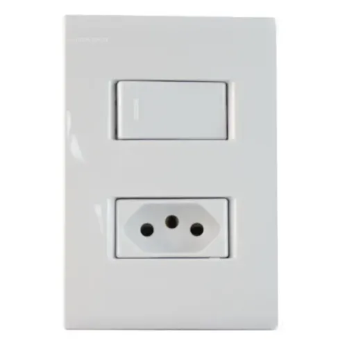 Tramontina Conjunto com 1 Interruptor Simples 10A  Liz