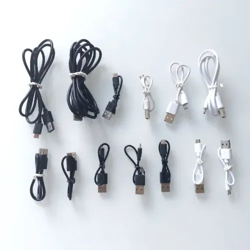 Kit 13 cabos Micro USB V8 Carregamento e Dados - Tamanhos Diversos