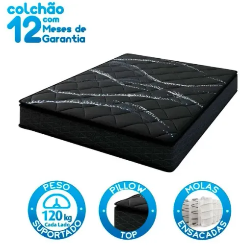 Colchão New Itália Com Molas Enscadas