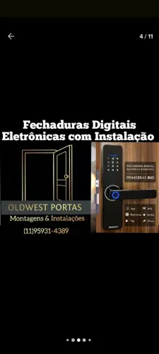 Instalação fechadura eletrônica em portas de madeira