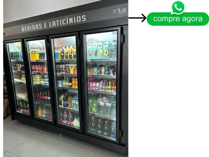 Freezer Refrigerador 4 Portas Polar Preto