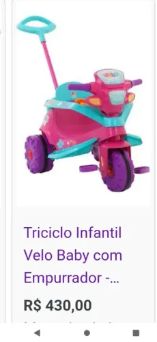 Triciclo infantil 