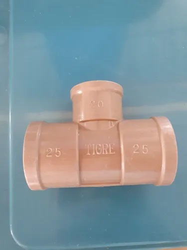 20 Tee redução soldavel pvc 25mm/20mm tigre