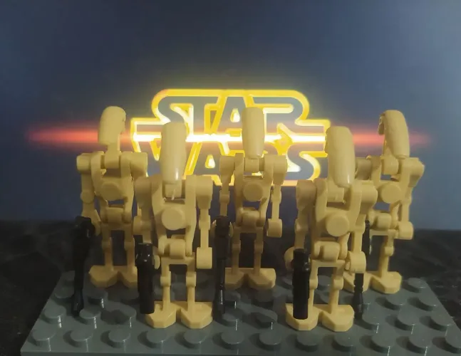 Bonecos e Minifiguras Droids de Batalha B1 - Star Wars (blocos de montar tipo LEGO)