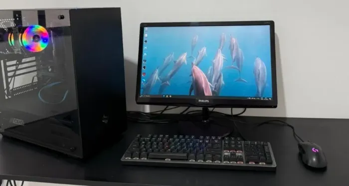 Computador Gamer Completo - AMD FX 6100, SSD 480GB, 8GB RAM + Teclado Mecanico e G403