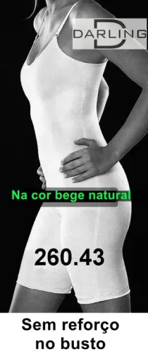 260.43 - Modelador com perna. Para diminuição de culote tamanho 46 - Darling / eva's - cor