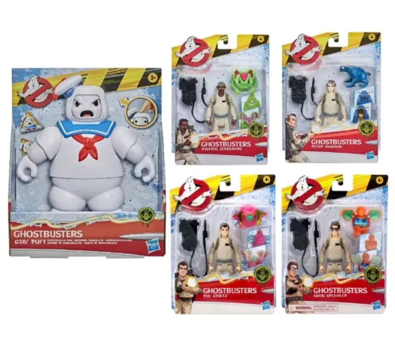 Coleção Ghostbusters - Pack 5 Figuras - Caça Fantasma - Figure Action