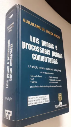 Livro Leis Penais e processuais penais comentadas de 2007 usada e conservada