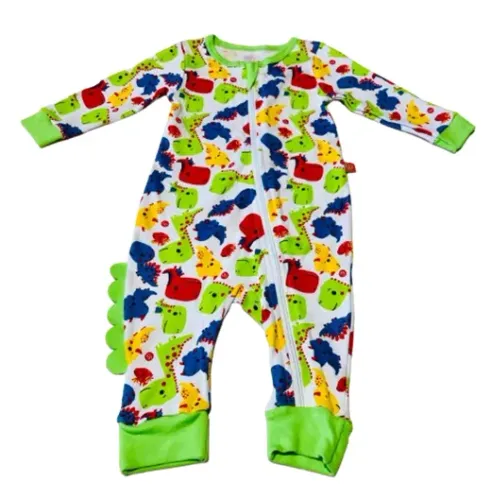 Macacão Bêbe Manga Longa Dino Fisher- Price Peça Interativa
