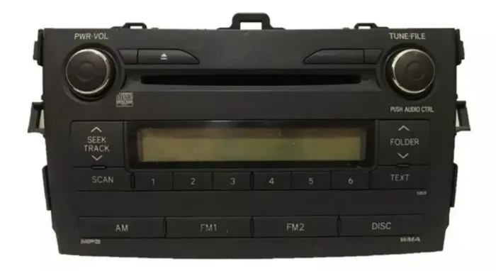 Som automotivo original Toyota Corolla