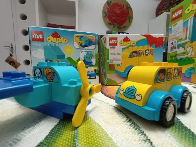 PARA VENDER HOJE - Lego Duplo Original - ônibus e avião - Em perfeito Estado