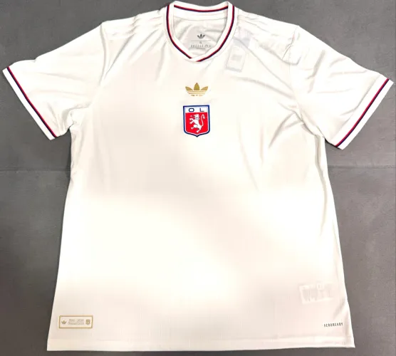 CAMISA DO LYON DA FRANÇA 2025 COMEMORATIVA 75 ANOS - ORIGINAL