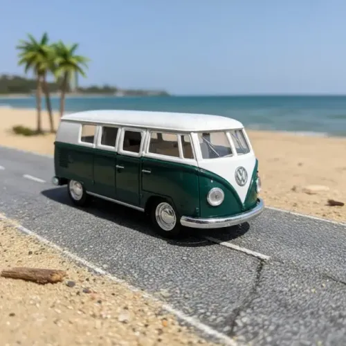 Mini Kombi Volkswagen Classical Bus Metal Premium 13cm