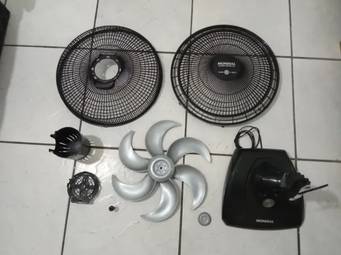  Ventilador Mondial de 6 Pás Desmontado - Peças 