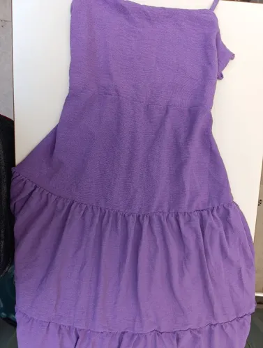Vestido Infantil Lilás tamanho 10 NOVO