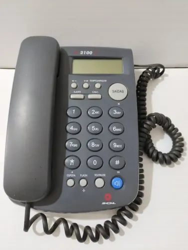 Telefone Fixo com Calculadora - IC2100i Grafite (funciona)