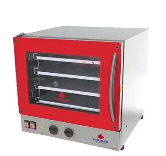 7301- FORNO TUR/ELE P/4 ASS. PRP-004 VERMELHO 127V PROGÁS