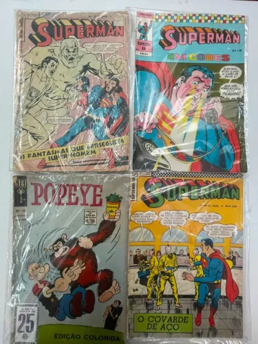 GIBIS ANTIGOS SUPERMAN E POPEYE - EBAL - PARA COLECIONADORES ORIGINAIS