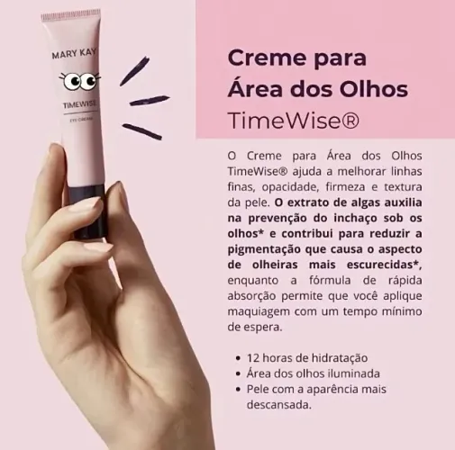 Creme para os olhos Mary kay