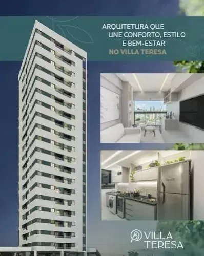 Imóvel para venda tem 59 metros quadrados com 3 quartos em Madalena - Recife - PE