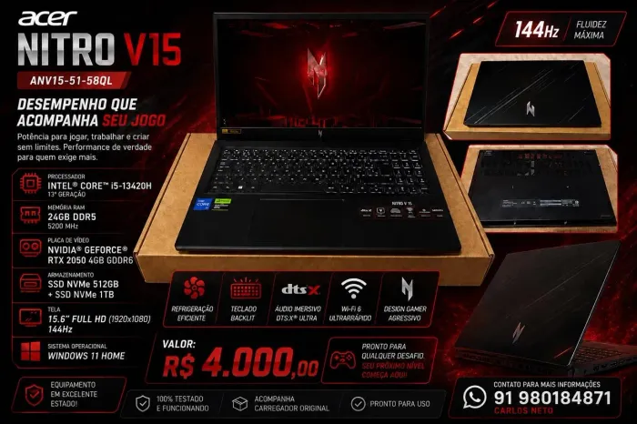 Notebook Nitro V15