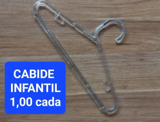 CABIDE ACRILICO INFANTIL RESISTENTE kit com 10 pecas