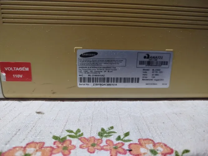 Impressora Samsung ML-2165W. Wi-fi