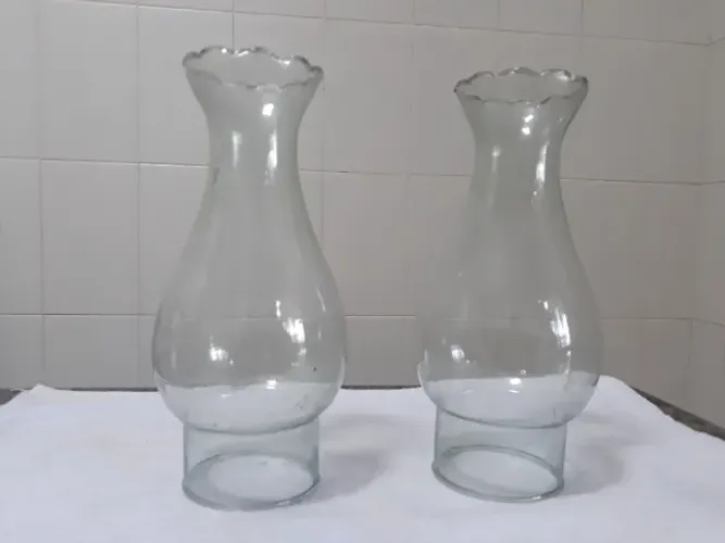 Cupula de vidro para lampião a querosene