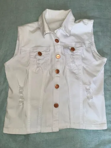 Jaqueta Jeans Branca
