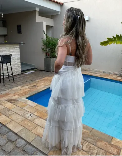 Vestido Branco Festa Agilitá