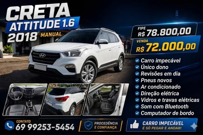 Hyundai Creta Attitude 1.6 16V Flex Mec. 2018