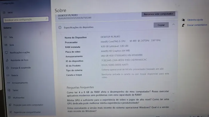 VENDO NOTEBOOK SAMSUNG ( FAVOR LER TODO ANÚNCIO