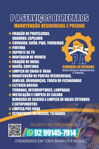PA SERVIÇOS DE REPAROS E MANUTENÇÃO RESIDENCIAL E PREDIAL