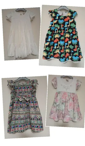 Kit 4 vestidos infantil MILON Tam 2