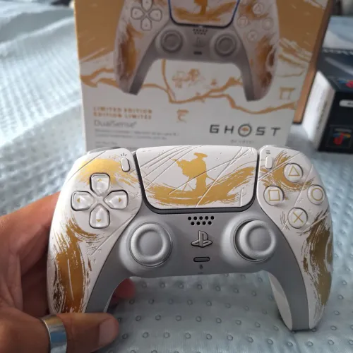 CONTROLE DUALSENSE PS5 EDIÇÃO LIMITADA GHOST OF YOTEI