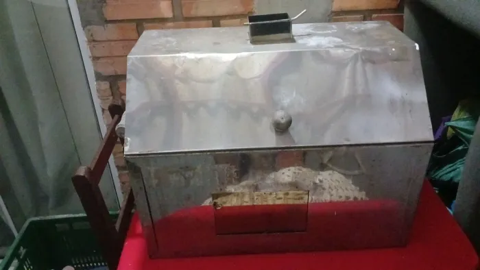 Churrasqueira de bafo de inoxidável com esperto giratório de brinde
