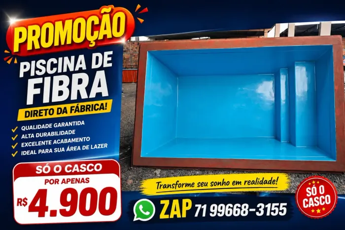 Piscina de fibra de vidro