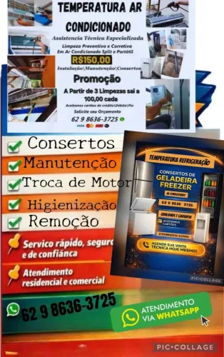 Seu equipamento deu problema:Temperatura Refrigeração Consertos e Manutenção
