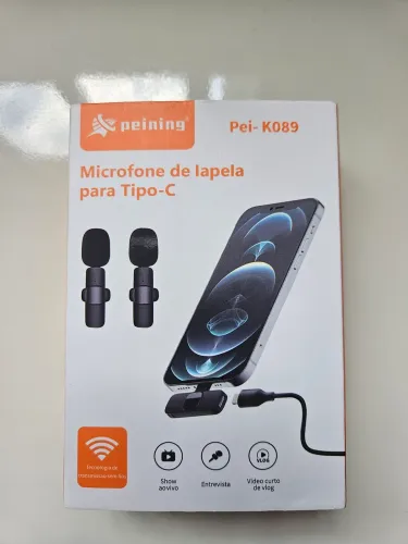 Microfone de lapela peining para tipo - c