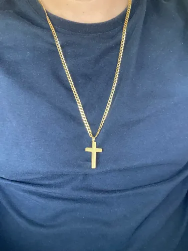 Cordão de prata banhado no ouro 18k