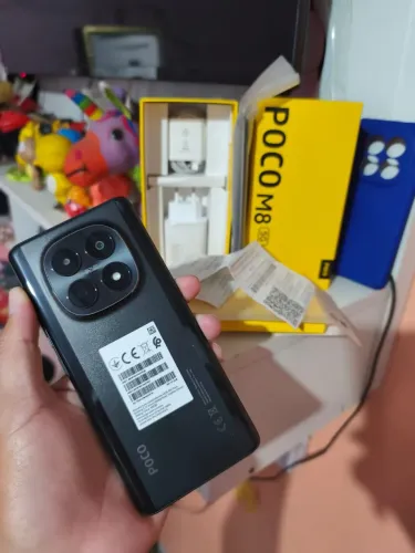 Vendo Xiaomi Poco M8 5G 512GB e 12GB de Ram Novo película capa caixa Nota fiscal e tudo