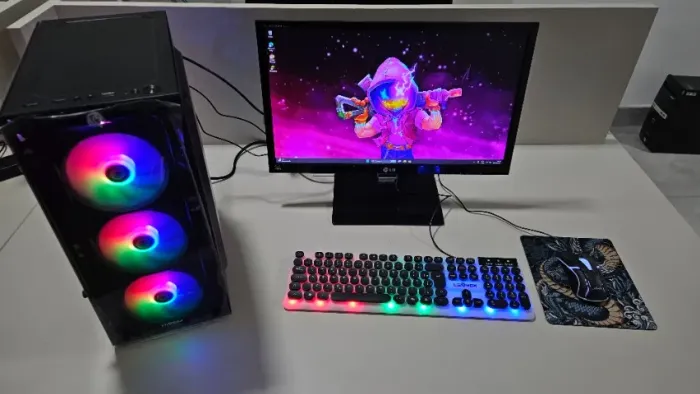 PC gamer - Ryzen 5 PRO | 12GB RAM | SSD + HD | Kit Completo
