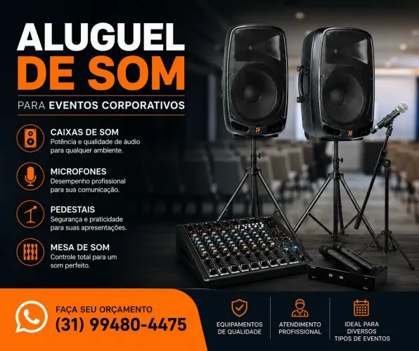 ALUGUEL DE SOM PARA EVENTOS